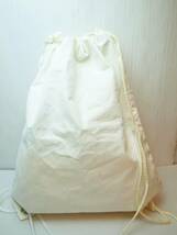 Supreme シュプリーム Drawstring Bag White ドローストリング バッグ 巾着袋 ホワイト 白 Box logo ボックスロゴ 新品未使用品 難あり_画像2