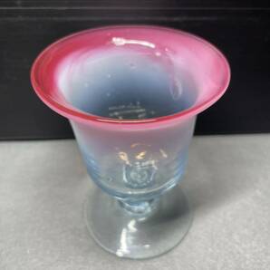 ウランガラス 昭和レトロ 氷コップ 大正ロマン 乳白色ガラス 食器 1円スタートの画像3