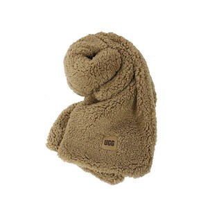 【新品】アグ UGG マフラー 20052 W SHERPA OVERSIZED SCARF ストール 20052-CARM レディース メンズ ブラウン　