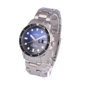 [ new goods ]FOSSIL wristwatch men's FS5668 quartz silver blue 