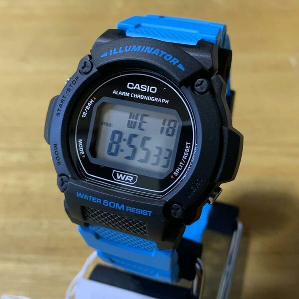 【新品・箱無し】カシオ CASIO 腕時計 メンズ レディース W-219H-2A2 クォーツ ブルー