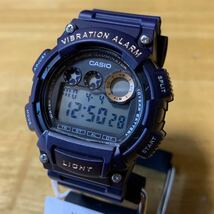 【新品・箱なし】カシオ CASIO 腕時計 メンズ W-735H-2AV クォーツ ブラック ダークパープル_画像1