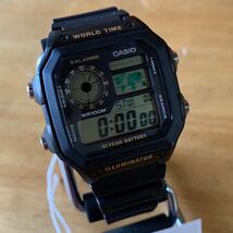 【新品・箱なし】カシオ CASIO スタンダード 10年バッテリー デジタル 腕時計 AE-1200WH-1B 液晶_画像3