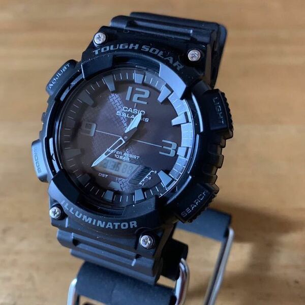 【新品・箱なし】カシオ CASIO クオーツ メンズ 腕時計 AQ-S810W-1A2 ブラック ブラック