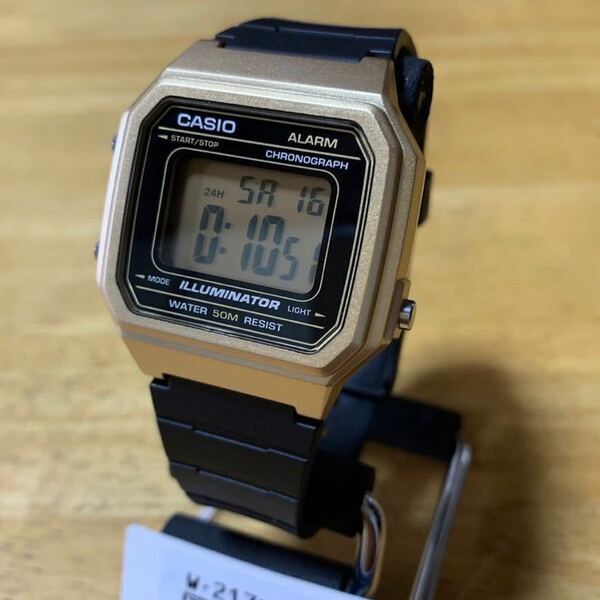 【新品・箱なし】カシオ CASIO 腕時計 メンズ W-217HM-9AV クォーツ ブラック