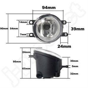 TOYOTA トヨタ 汎用 フォグランプ ユニット H8/H11/H16 HID/LED 耐熱 プリウス 30系 40系 プリウスα 50系 アクア マークX エスティマ bの画像7