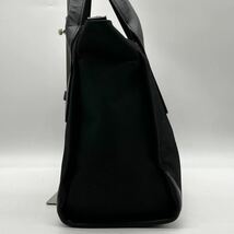 美品 フェラガモ Salvatore Ferragamo メンズ ビジネス トートバッグ ダブルガンチーニ レザー キャンバス ブラック 黒 A4 通勤 カバン 鞄_画像5