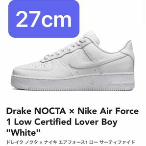 Drake NOCTA × Nike Air Force 1 Low Certified Lover Boy "White" 