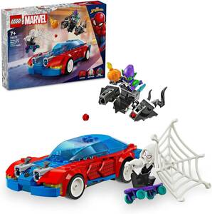 レゴ(LEGO) スーパー・ヒーローズ スパイダーマンのレースカーとヴェノム化したグリーン・ゴブリンの対決 おもちゃ 玩具 プレゼ