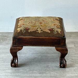 アンティーク 家具 スツール 1910年頃 マホガニー材 イギリス 英国 家具 椅子 ビンテージ家具 輸入家具 シャビー 店舗什器 096A