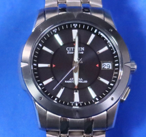  シチズン アテッサ ATD53-2753 電波ソーラー チタン メンズ腕時計 中古完全動作品 送料無料_画像3