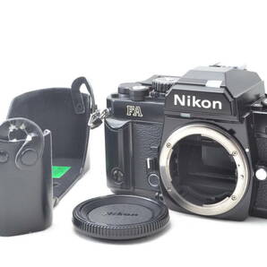 未使用に近い ニコン Nikon FA 一眼レフ MF フィルムカメラ ブラック ボディ MF-16 データバック #6055の画像1