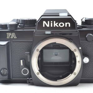 未使用に近い ニコン Nikon FA 一眼レフ MF フィルムカメラ ブラック ボディ MF-16 データバック #6055の画像2