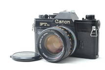 美品 キャノン Canon FTb-N QL 一眼レフ MF フィルムカメラ ブラック FD 50mm f/1.4 SSC レンズ #6074_画像1