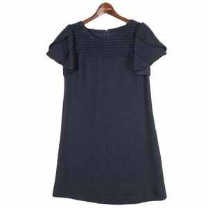 Chesty Chesty through year short sleeves lame One-piece Sz.0 lady's navy made in Japan E4T00639_3#F