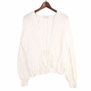 Calvin Klein Calvin Line Cotton Knit ★ Haori Cardigan SZ.S Ladies White E4T00744_4#O