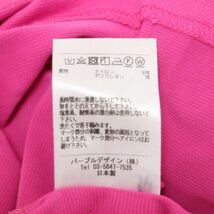 DECEMBERMAY ディセンバーメイ 春夏 半袖 ロゴワッペン ポロシャツ Sz.XL　メンズ 大きいサイズ 日本製 ピンク　E4T00786_4#A_画像6