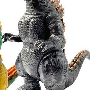 【新品】マルサン ゴジラ 350 ビオゴジ ダーク ブラウン 彩色 1989 GODZILLA vs ビオランテ ソフビ sofvi Biollante MARUSAN 赤目の画像1