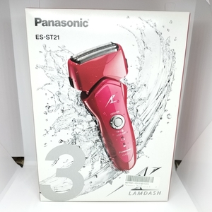 6893★【新品未使用】Panasonic パナソニック ES-ST21-R ラムダッシュ メンズシェーバー 3枚刃 髭剃り 赤 レッド 60サイズ発送