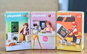 韓国限定 playmobile プレイモービル LG コラボ フィギュア おもちゃ 3個セット 入手困難　レア　限定　新品　フィギュアセット 日本未発売