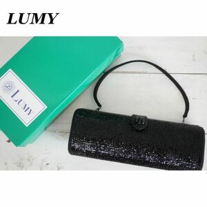 LUMY chopsticks .. beads bag box attaching party bag handbag clutch bag black black 