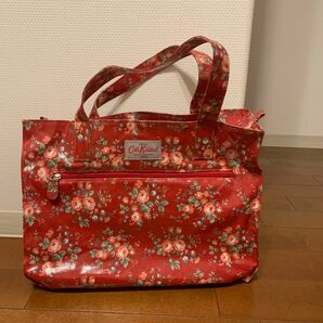 キャスキッドソン Cath Kidston トートバッグ PVC 総柄 鞄 バッグ ハンドバッグ 花柄　薔薇　ローズ