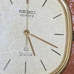 【美品・稼働品】電池交換済み SEIKO DOLCE 9441-5030 クォーツ 14k ST STEEL BACK セイコー ドルチェ 14金 腕時計 の画像2