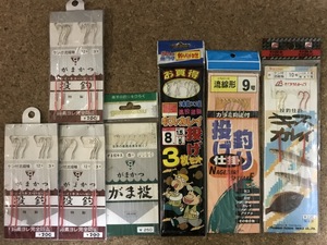 [ キス カレイ] がまかつ 投釣 ケン付流線袖 12号/ がま投キス 5号/ もりげん 10号/ 釣りバカ日誌 8号/ 流線 投 9号 5種7点 送料無料 sa-84