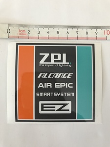 ZPI　ALCANCE( アルカンセ)　AIR EPIC( エア エピック)　ステッカー　サイズ( 8.3×9.5cm)　1点　送料無料
