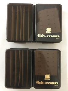 ササキ　フィッシュマン　鮎 仕掛巻 小物 ケース( 7.8×11.4×2.3cm)　ブラウン　2点　送料無料