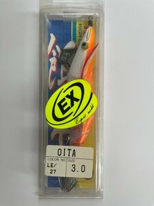 [ 餌木 ]　ヨーヅリ　YO-ZURI　SQUID JIG　3.0号　OITA　LE/27　蛍光オレンジ系　ハードルアー　送料無料　e-82