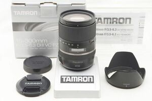 ☆美品☆ TAMRON タムロン 16-300mm F3.5-6.3 DiⅡ VC PZD MACRO B016 元箱 付属品 Canon用 ♯24042711