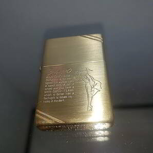 ZIPPO ウィンディ WINDY ソリッドブラス 1937レプリカ ダイアゴナル 1994年製の画像1