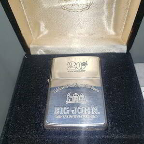 入手困難 エラー レア ZIPPO スターリングシルバー ヴィンテージ イタリック 20周年 BIG JOHN ビッグジョン VI 1990年製 1991年製の画像2