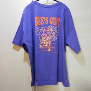 【gleam】ゴキゲンミツバチ バックプリント カットソー Tシャツ 半袖 半袖Tシャツ
