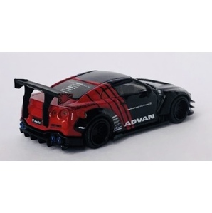 超レア品！1円スタート L MINI GT 1/64 LB★WORKS Nissan GT-R R35 タイプ２リアウィング バージョン３ ADVAN 日本限定の画像2