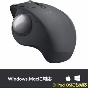 Logitech Mx Ergo Wireless ワイヤレスマウス トラックボール Windows Mac iPad OS 対応 ブラック 一年保証輸入品の画像5