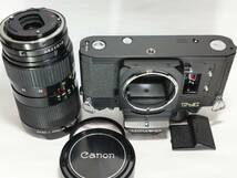 ★極上美品・レアレンズセット/動作確認済★ Canon キャノン New F-1 AEファインダーFN + 35-70mm f2.8-3.5 キャノンの名機New F-1！#2428_画像9