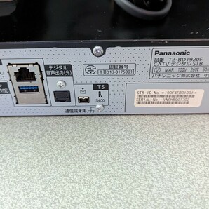 Panasonic TZ-BDT920 F BDレコーダー/1TBHDD内蔵 J:COM STB セットトップボックス 現状品 リモコン/電源ケーブル/BCAS付の画像3