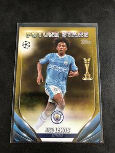 rico lewis リコ ルイス Manchester city 2023-24 Topps UEFA Club Competitions Starball Foil