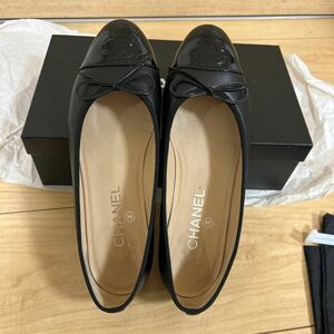 超美品　CHANEL バレエシューズ　37.5