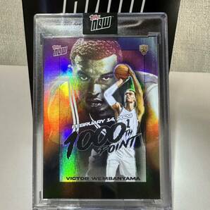 Victor Wembanyama 2023-24 TOPPS NOW Basketball Card VW-1 [02.14.24] ルーキー ビクター・ウェンバンヤマ 専用マグホ入りカードの画像1