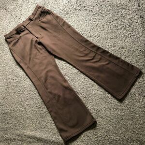 フレアパンツ 美品 カラーブラウン サイズLL