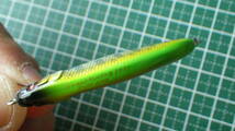 メガバス GREATHUNTING 50 Flat Side ミノー FAST SINKING 50mm 4.0g LIME BACK 美品_画像3