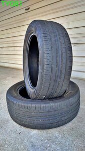 215/55R17 コンチネンタル コンチプレミアムコンタクト5P 中古2本セット（TY081）