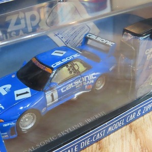 ★コレクター放出品デッドストック！ Zippo/ジッポ NISSAN/ニッサン スカイライン 1：43スケールミニカー付 1999年頃製 ヴィンテージ★の画像2