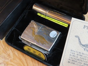 ★コレクター放出デッドストック！ Zippo/ジッポ 92年頃製 恐竜 プレシオサウルス 限定シリアル入り★66