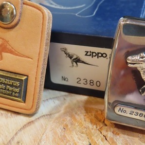 ★コレクター放出デッドストック！ Zippo/ジッポ 93年頃製 恐竜 ティラノサウルス 限定シリアル入り★68の画像10