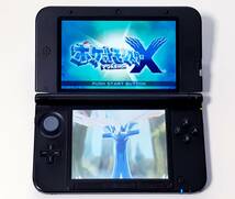 【動作確認済み】《綺麗》★レア★任天堂 ３ＤＳLL ポケモンXゼルネアス・イベルタル ブルー 本体＋SDカード_画像2