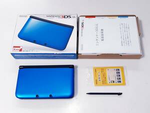 [ operation verification ending ]{ beautiful goods }Nintendo nintendo 3DSLL blue × black body + accessory 